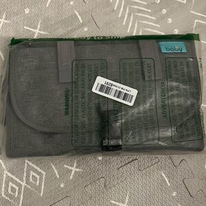 NWT Gray Portable Baby Changing Pad